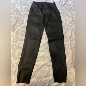 Cute fake leather leggings from Zara